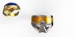 bague PAINTBALL argent et or